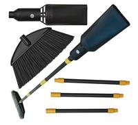Outdoor Broom with Built-in Lightweight Rechargeable Cordless Mini Leaf Blower | Small Leaf Blower & Air Stick Blower Broom for Patio, Deck, Balcony, RV