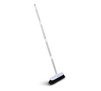 Outdoor Brush Garden Yard Patio Brush Drive Way Path Sweeping Broom Brush Wet or Dry Clean, Adjustable Pole Handle With Hard Plastic Bristle | Garden Patio Cleaner
