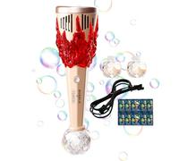 Outdoor Bubble Machine, Automatic Bubble Blowing Machine - Portable Bubble Maker with Lighting,Smooth and Portable Bubble Machine for New Year and Easter Kids, Boys, Girls