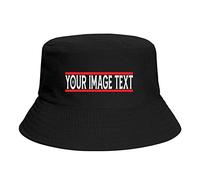 Outdoor Bucket Hat Upload Your Image/Text Fisherman Cap Black