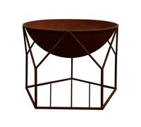 Buckingham Rust Iron Fire Bowl Brown
