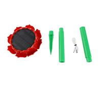 Outdoor Buddhist Music Player Solar Energy 53 in 1 Catalogue Machine Buddha Song Player Rain Proof ABS Material Pink or Red Color for Meditation Temples Gardens (Red)