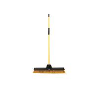 Outdoor Bulldozer Broom with Head and Handle Heavy Duty Stiff and Soft Bristles
