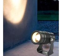 Outdoor Buried Lights, LED Beam Spotlight, IP67 Waterproof Ground LED Landscape Lamp, Wall Washer Long Throw Narrow Beam Spotlight, for Building Exterior Wall Villa Party Illumination(Warm White,10W(A
