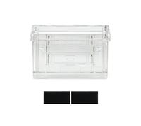 Outdoor Business Card Holder Wall Mount Acrylic Business Card Box Included Clear Holder Peel and Stick for Office Store