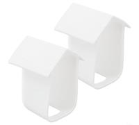 Outdoor Camera Cover for EufyCam 2C Pro - 2PCS Weatherproof Silicone Skin - UV Protection and Anti-Scratch Shell - Easy Install Security Accessory(White)