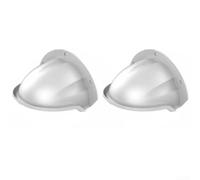 Outdoor Camera Housing 2 Pack Weather Resistant Sun Rain Guard for Dome Security Systems White 29x22cm