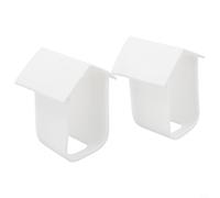 Outdoor Camera Weatherproof Rain and Sun Protection Cover for Security Cameras - Plastic Dome Shell, 205 x 255 mm, Compatible with Most Home Securi(1 BLACK)