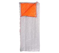 Outdoor Camp Single Sleeping Bag Goose Down Double Splice Waterproof Ultralight Compression Portable Storage Slumber for Camping(Orange 300g)