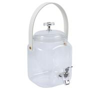 Outdoor Camping Barbecue Drink Dispenser Leak Resistant Spigot Ergonomic Handle Efficient Water Pitcher Large Capacity Clear Pitcher with Anti Clog Tap
