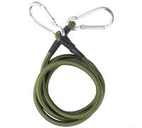 Outdoor Camping Bungee Cord for Carabiner 8mm Elastic Rope for Tent Clothesline, Green, 30/60/90/120cm(120cm)