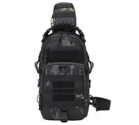 Outdoor Camping Chest Pack - Waterproof Sling Backpack, Army Style Shoulder Pouch | Casual Sports Bag For Men, Lightweight Gear For Fishing, Biking, Trail Walks, Camping Adventures