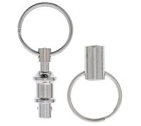 Outdoor Camping Climbing Keychain Double Ring Quick Release Key Quick Carabiner Ring Key Anti-lost Easy Operation