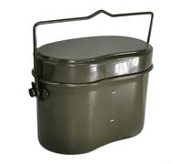 Outdoor Camping Cookware Set Made from Aluminum Alloy, Featuring Double Rivet Handle, Multi Layered Compartments, and Water Volume Scale for Cooking and Dining