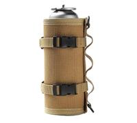 Outdoor Camping Gas Can Protective Cover for Small Flat Cylinder Tanks, 165x75mm Oxford Cloth Sleeve with Anti-Collision & Fall Protection, Compatible with CP Snake Pattern Green Black - Black