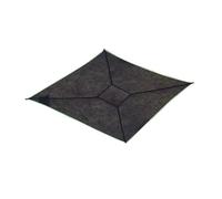 Outdoor Camping Hammock, Square Hammock, Large Sky Camping Hammock | Multi Person Hammock, With 4 Straps/Net Pockets/Carabiners And Storage Bags, Black, For Up To 4-6 Adults/Kids