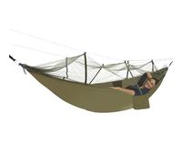 Outdoor Camping Hammock, with Mosquito Net 260x140cm - Double Parachute Nylon Green Hammocks, Tree Straps Portable for Hiking Backpacking