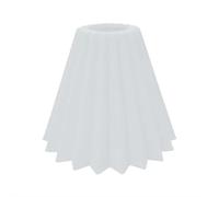 Outdoor Camping Lampshade, Silicone Light Diffuser Compatible with Goal Zero Lighthouse Micro Flash and 38explore, Soft Glare-Free Lantern Shade for Glamping, Tent, Picnic (White)