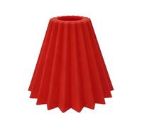 Outdoor Camping Lampshade, Silicone Light Diffuser Compatible with Goal Zero Lighthouse Micro Flash and 38explore, Soft Glare-Free Lantern Shade for Glamping, Tent, Picnic (Red)