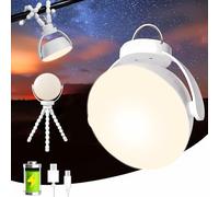Outdoor Camping Lantern, Flexible Tripod Clip On Portable Lights for Tent, 3600mAh Rechargeable Lamp, IP65 Waterproof Emergency Tent Light, Lamparas Recargables para Apagones, Camping Gear (Style 2)