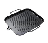 Outdoor Camping Non-Stick Cooking Grill Pan Cast Iron Reversible Griddle Plate Large Hot Induction with Handles