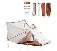 Outdoor Camping Pyramid Tent Double Layers Indian Beach Tent Casual Picnic Camping Mongolian Yurt Tent Hiking Shelter