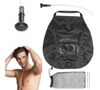 Outdoor Camping Shower Bag, 5 Gallons Solar Shower for Camping with Detachable Hose & Switch Shower Head Durable Handle Portable Bathing Bag for Camping Hiking Enthusiasts Essentials Accessories