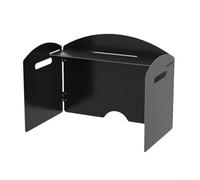 Outdoor Camping Stove Wind Shield Folding Design with Rust Resistant Iron Zinc Alloy and Windproof Feature for Enhanced Cooking Efficiency (Three-fold)