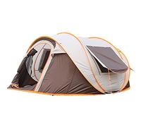 Outdoor camping tent, 3-4/5-8 person automatic pop up tent, waterproof rainproof boat tents, to assemble and open tents, for hiking survival, A-3-4 persons