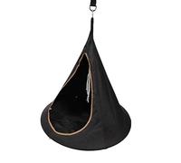 Outdoor Camping Waterproof with Zipper and Anti-mosquitoes Bearing Capacity 100KG for Many People Swing Hammock Hanging Chair black