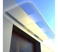 Outdoor Canopy 50x100cm Polycarbonate Awning for Doors & UV Resistant Semi Frosted Finish Weather Protection Easy Installation Size: 50x120cm A