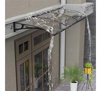 Outdoor Canopy Awning for Front Door - UV & Snow Protection with Clear Polycarbonate and Aluminum e - Weather Shield for Patio & Veranda