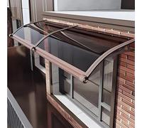Outdoor Canopy Awning for Patio - Sun Shades, Window Awnings, Entrance Awnings for Doors - Durable & Weather-Resistant Brown Awning