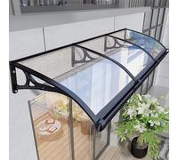 Outdoor Canopy Awning UV-Resistant Rain Shelter for Windows & Doors Transparent Patio Cover 80x360cmOutdoor Protection Stylish Entryway Solution