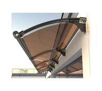Outdoor Canopy Awning - Weather Resistant Protection for Doors and Windows - 45x200cm with Fast Drainage Gutter System - Stylish for Entryways and Patios