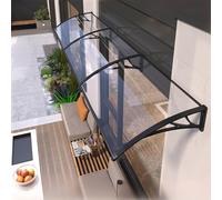 Outdoor Canopy Awning31x55in Polycarbonate Roof Shelter Clear Veranda Curtain Waterproof Porch Cover for Balcony WeatherResistant Patio Protection