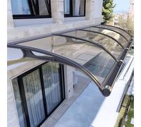 Outdoor Canopy Front Door Canopy, Awning For Door Window With Aluminum Bracket Cover Awnings, Over Door Awnings For Outside, For Sun, Rain, Snow Protection, Easy Installation(Transparent,60x60cm/24"x2