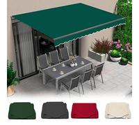 Outdoor Canopy Replacement Fabric Waterproof and Tear-Resistant Awning Cover for Window & Door Green 20x13ft (6x4m) Frame Not Included - & Versatile Solution