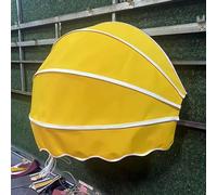 Outdoor Canopy Tent, 24in Foldable Dome ning for Doors &, Waterproof Patio e Sail, Balcony Sune, Manual with 60cm Diameter, Brown