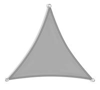 Outdoor Canopy Tent 6.6x6.6m Waterproof UV Protection Triangle Shade Sail with Wind Resistance Fixing Kit for Backyard Garden Light Gray