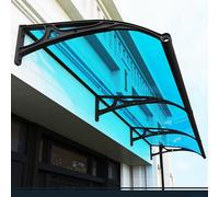 Outdoor Canopy with Drainage, Modern Polycarbonate Cover for Rain and Snow Protection, Easy Installation for Doors, Terraces, and Windows