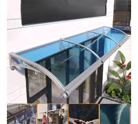 Outdoor Canopy with Polycarbonate Cover for Front Door Window Garden Patio and Veranda - Weather-Resistant Awning for Enhanced Protection and Style