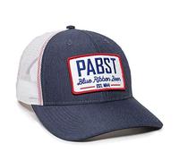 Outdoor Cap Standard BEER-026 Pabst Blue Ribbon Navy/White, One Size Fits
