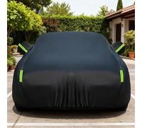 Outdoor Car Cover for Aston Martin V8 Vantage Car Cover Waterproof All Weather With Zippered Door Indoor Car Covers for Outside Storage Cotton Lining Full Exterior Cover Wind Dust Snow-Black