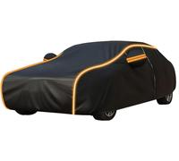 Outdoor Car Cover for Lamborghini Aventador LP 750-4 SV Roadster LP750-4 2016, Waterproof Dustproof UV Resistant with Reflective Strips Car Tarpaulin Windproof Car Cover,A Black-Orange