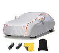 Outdoor Car Cover Quick Install Anti-Pollen Windproof Dustproof, Leaf Protection Car Tarp Waterproof All Weather,khaki-FitsChevroletCamaro
