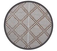 Outdoor Carpet ARAKIL Brown Ø160 cm PP Balcony Blanket Rug vidaXL