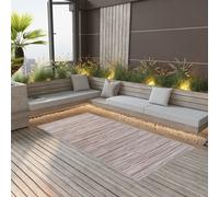 vidaXL Outdoor Carpet ARAKIL Brown 190x290 cm PP Balcony Rug Outdoor Blanket