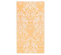 Outdoor Carpet ARAKIL Orange and White 120x180 cm PP Rug Blanket vidaXL