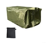 Outdoor Cart Cover Waterproof 210D Oxford Fabric Folding Garden Trolley Cover With Adjustable Elastic Hem Dust UV Protection For Camping Shopping 97X61x56cm (Army Green)